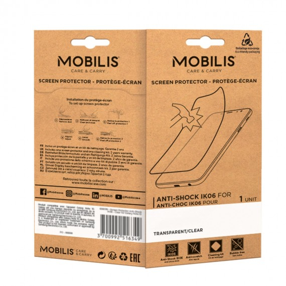 Screen protector for Galaxy Tab A9+ 11in (SM-X216R / SM-X210R / SM-X216 / SM-X210) - anti-shock IK06 - Clear finishing