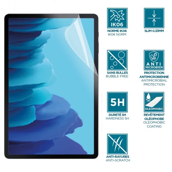 Screen protector for Galaxy Tab A9+ 11in (SM-X216R / SM-X210R / SM-X216 / SM-X210) - anti-shock IK06 - Clear finishing
