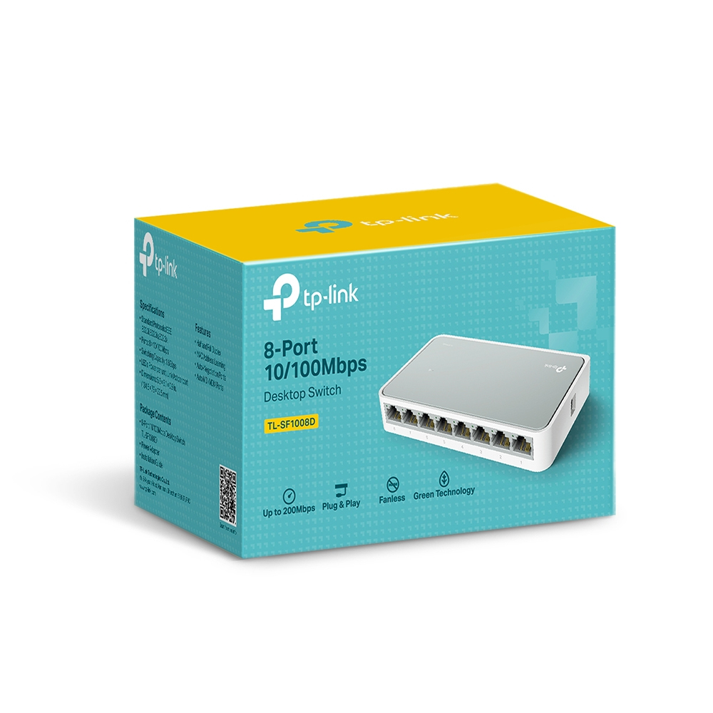 Mini Desktop Switch 8-port 10/100mbps - Tlsf1008d