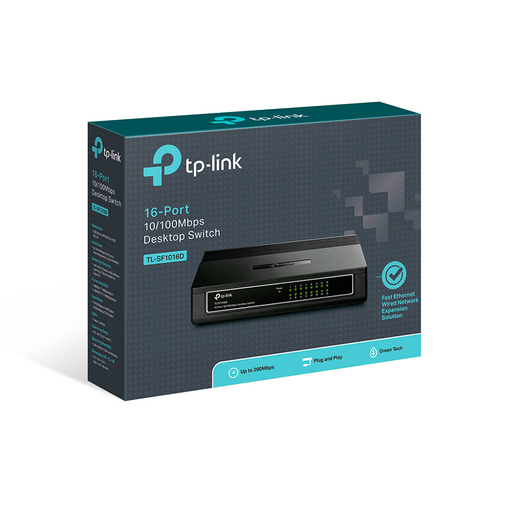Desktop Switch 16-port 10/100mbps - Tlsf1016d