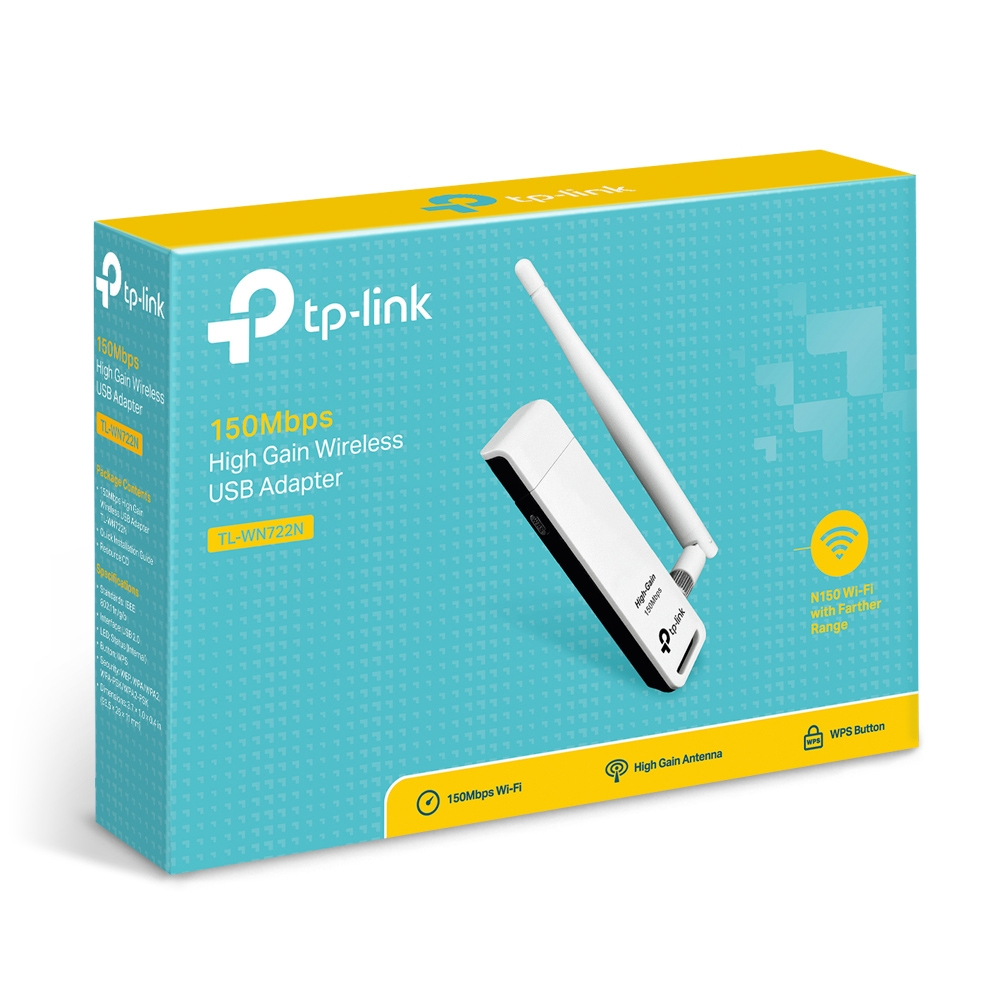 Wireless High Gain USB Adapter 150mbps - Tl-wn722n