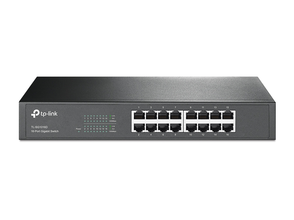 Rackmount/desktop Switch Tl-sg1016d 16-port 10/100/1000mbps