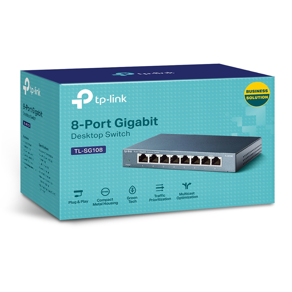 Gigabit Switch Tl-sg108 8-port Metal