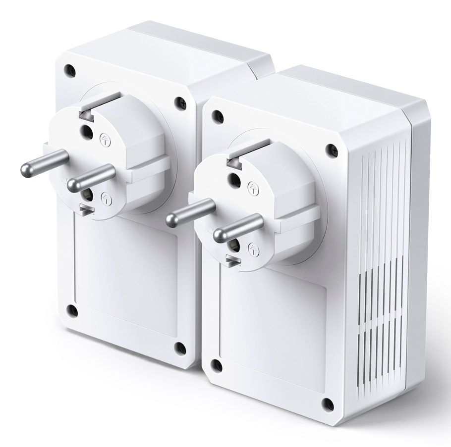 Powerline Adapter - Ac Pass Through 500mbps Twin Pack Fr- Plug