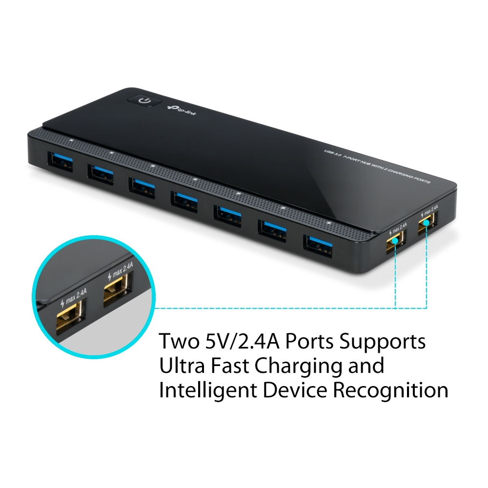 Hub 2 Power Charge Ports 7 Ports USB 3.0