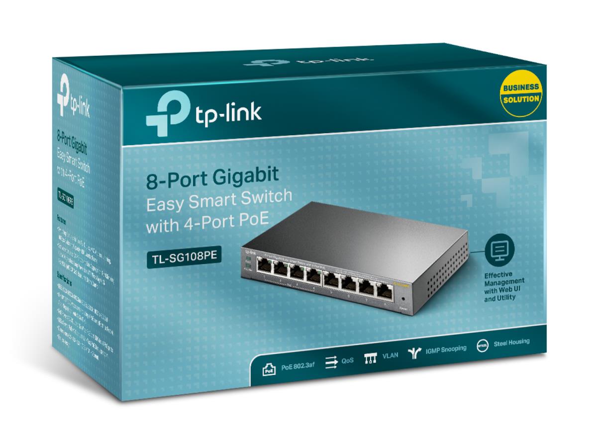 Gigabit Easy Smart Switch 8-port With 4-port Poe