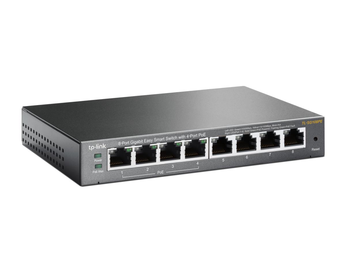 Gigabit Easy Smart Switch 8-port With 4-port Poe