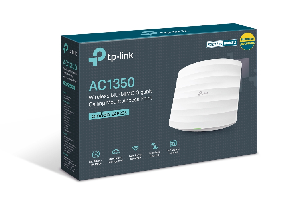 Wireless Dual Band Gigabit Ceiling Mount Access Point Ac1200 (eap225)