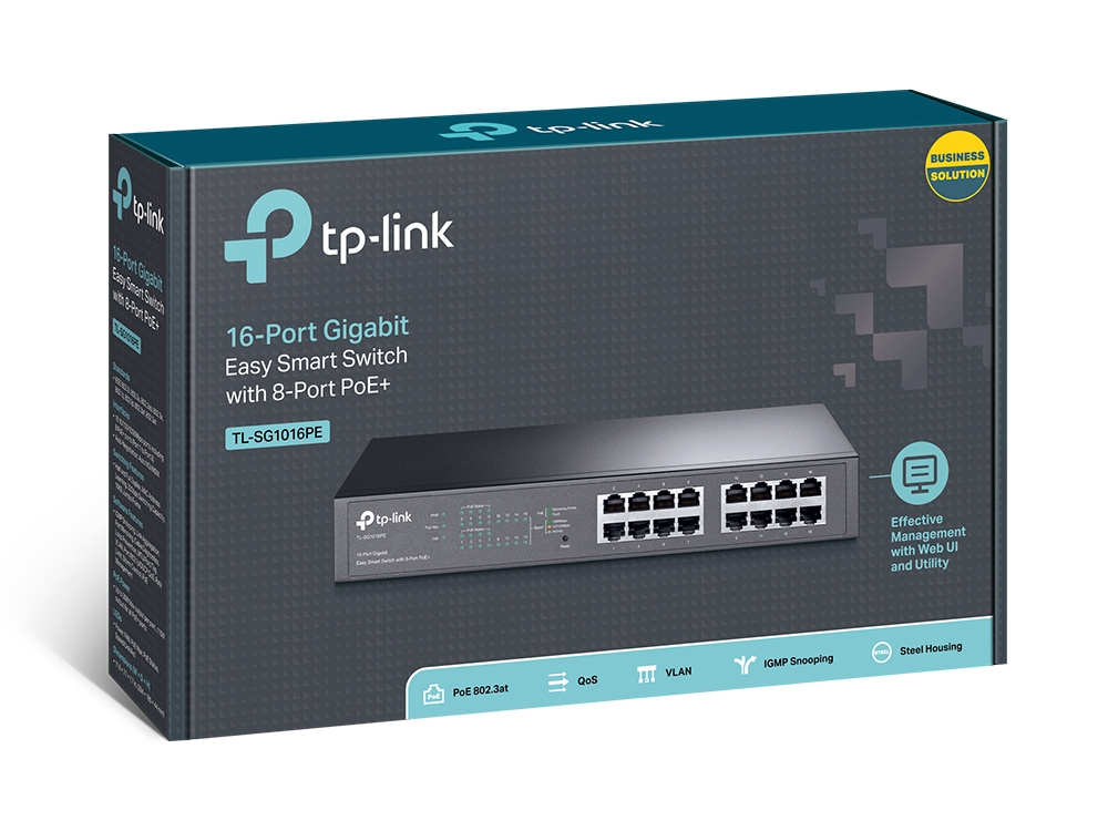 Gigabitdt/rackmount Poe 16-port + Easy Smart Switch