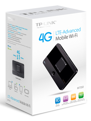 Advanced Mobile 4g Lte Wi-Fi Modem Sim Card Slot 2550mah - M7350
