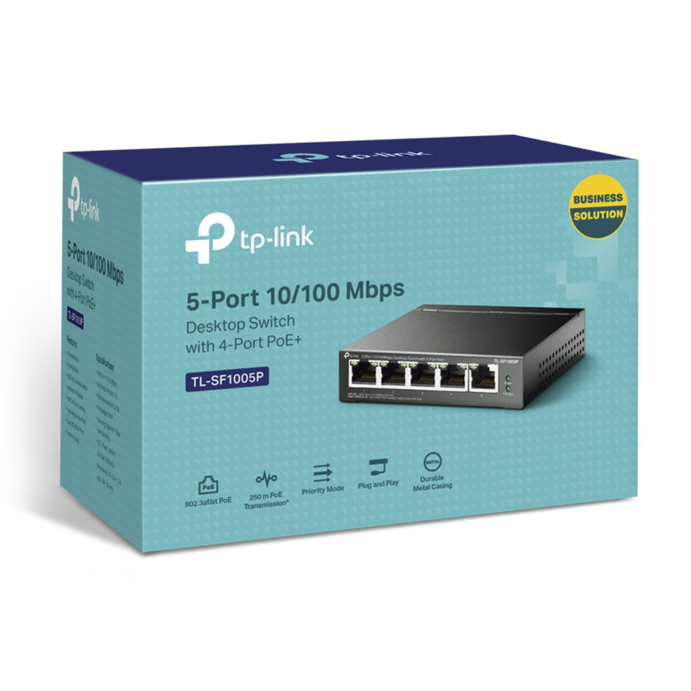 Desktop Switch 5-port 10/100mbps With 4-port Poe