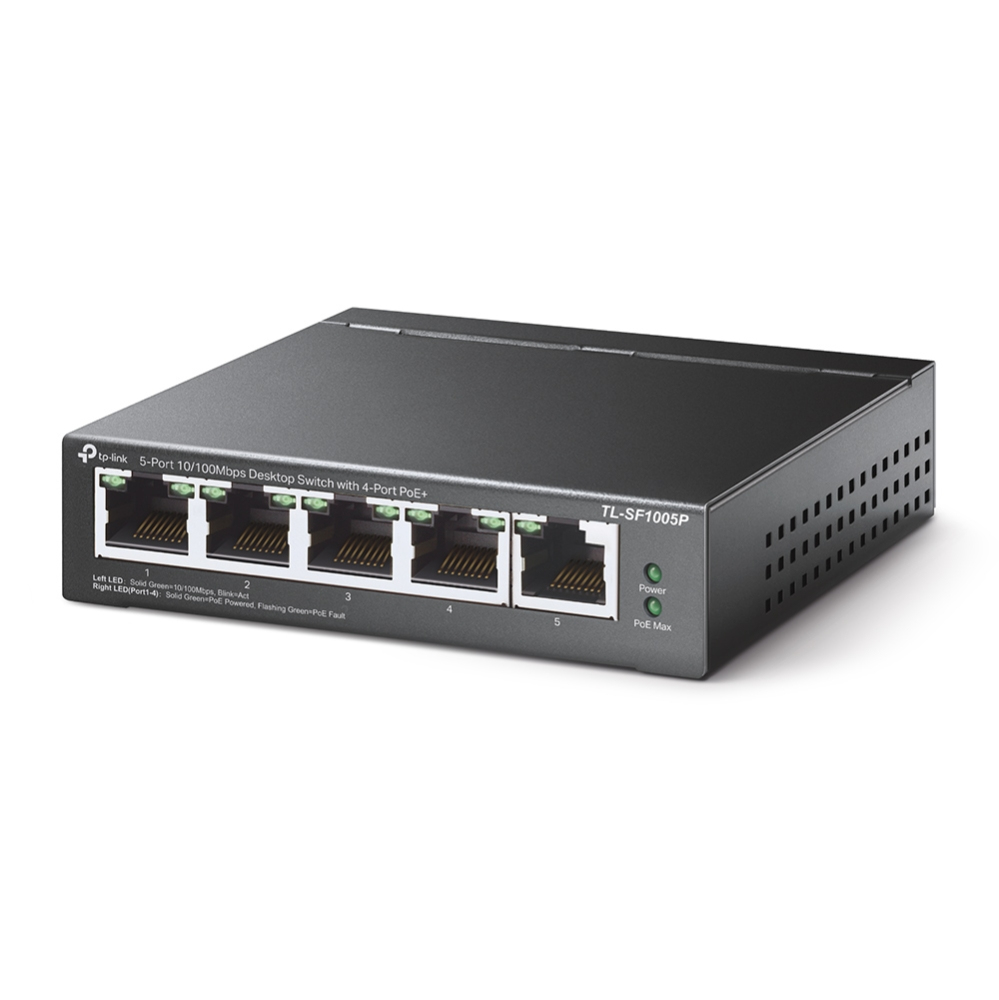Desktop Switch 5-port 10/100mbps With 4-port Poe