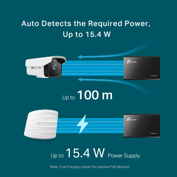 Poe Injector Tl-poe150s Gigabit  Black