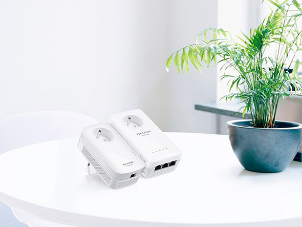 Passthrough Powerline Kit Av1300 3-port + Wifi Ac1350 2x Lc Kit With 3 Gigabit Ethernet Ports And Trunk Plug