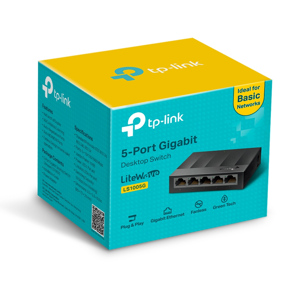 Desktop Switch Ls1005g 5-ports 10/100/1000mb