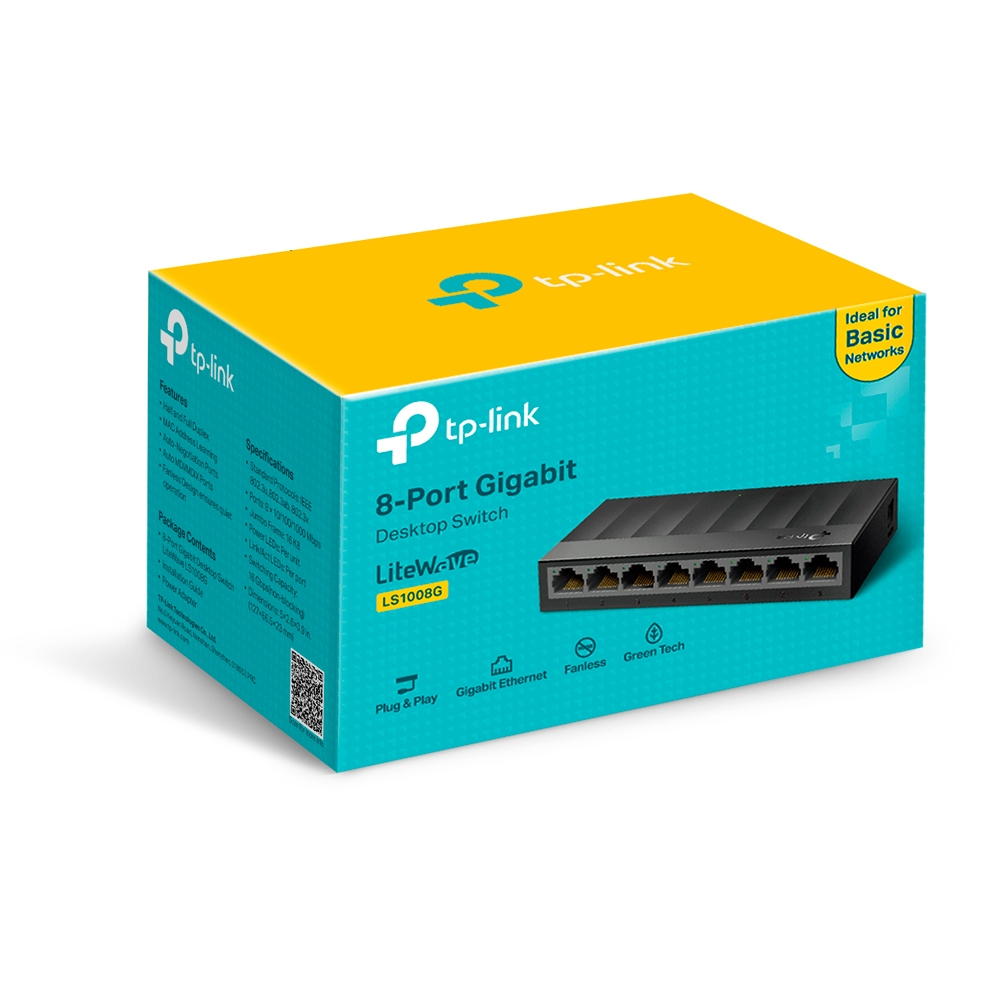Desktop Switch Ls1008g 8-ports 10/100/1000mb