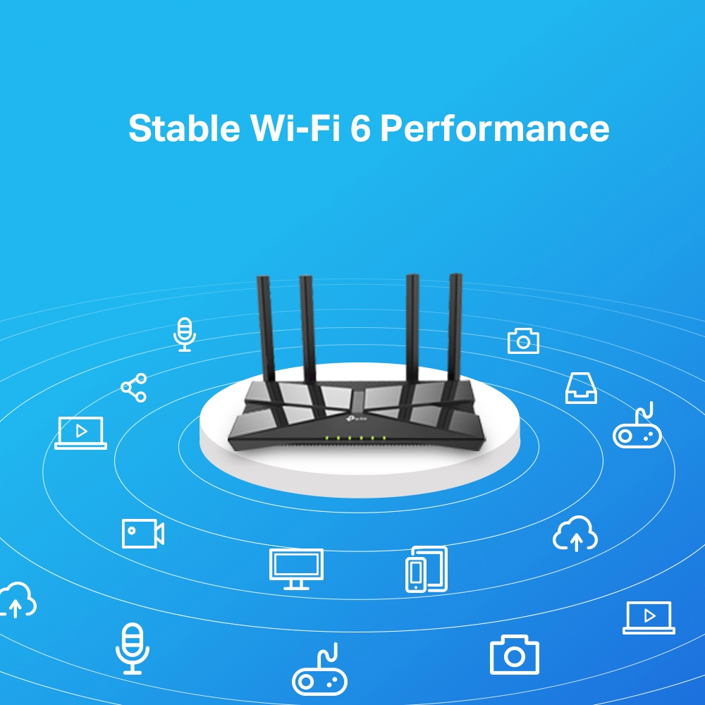 Wireless Router Ax1500 Archer Ax10 Gigabit Black