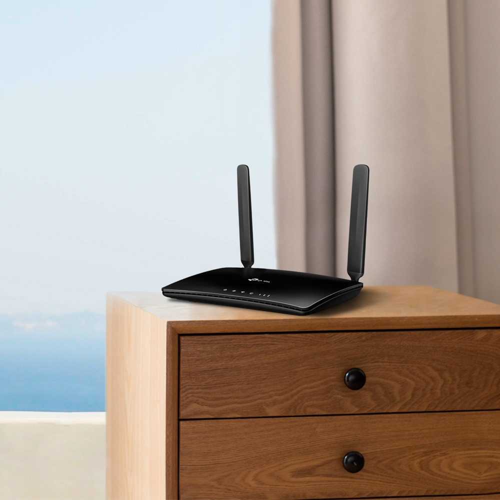 Wireless N Router Tl-mr6400 V4 Black
