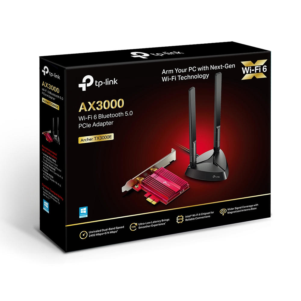 Adapter Archer Tx3000e Wi-Fi 6 Bluetooth 5.0 Pci-e
