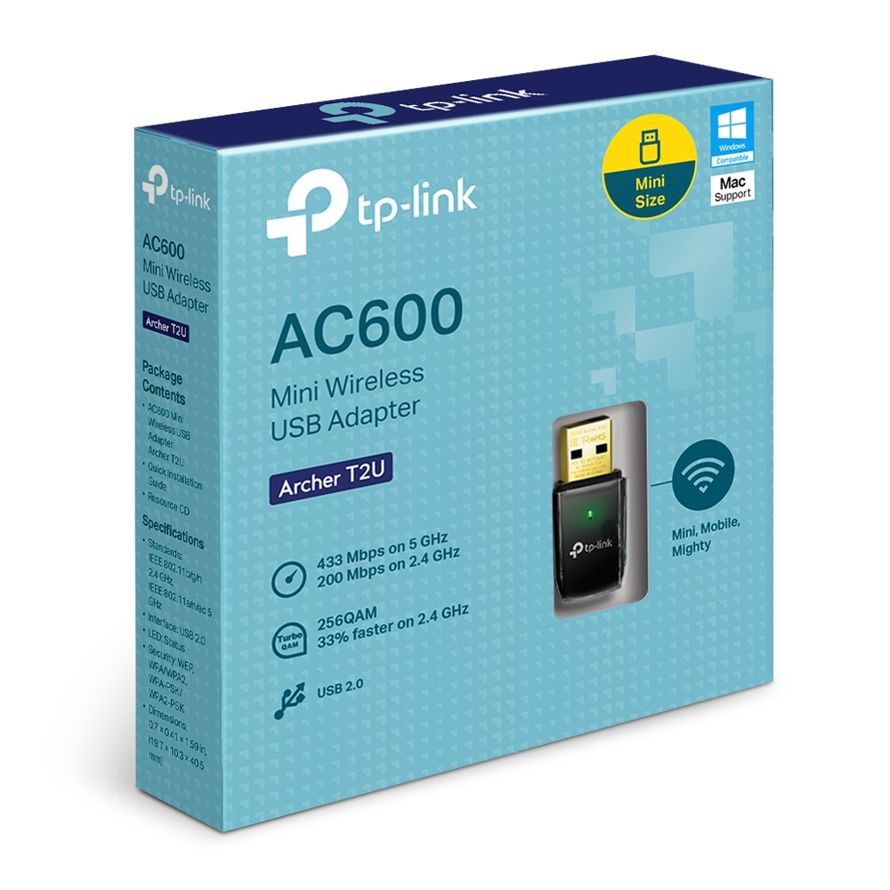 Wireless USB Adapter Archer T2u V3 Ac600 Dual Band