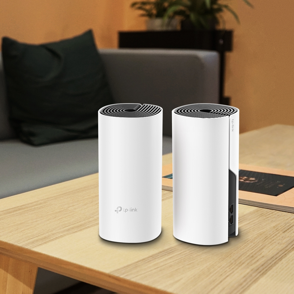 Deco M4 V2 - Whole Home Wi-Fi Mesh System  Ac1200 - 2 Pack