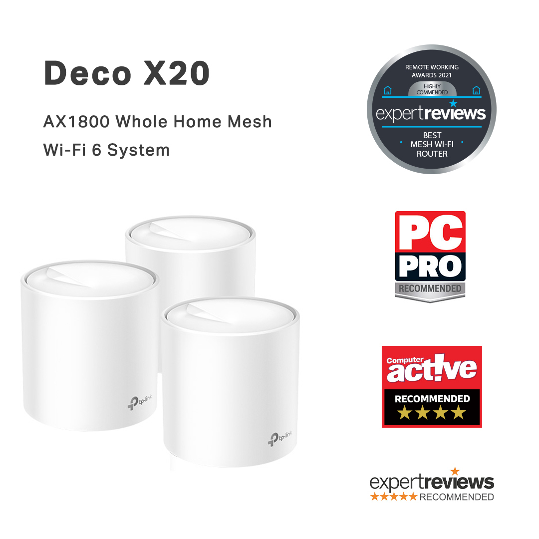 Deco X60 - Whole Home Wi-Fi Mesh System  Ax1800 - 3 Pack
