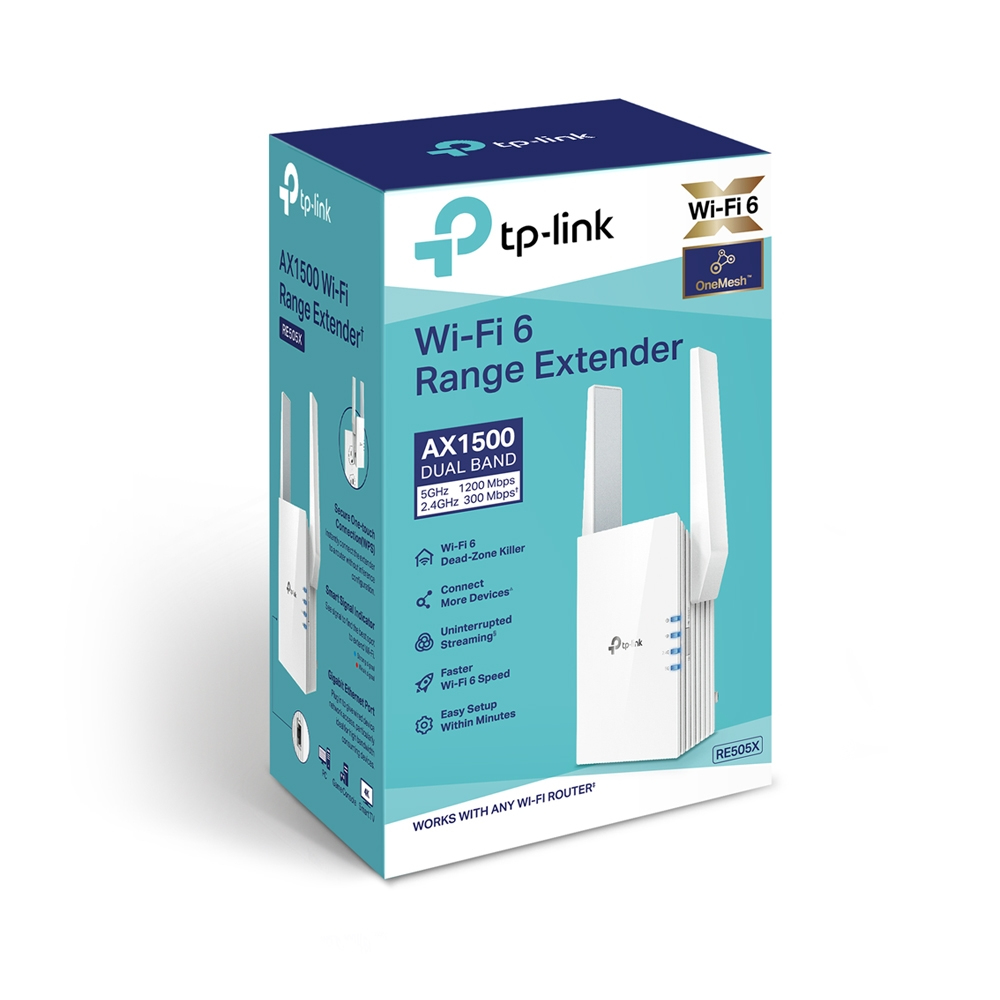Wi-Fi Range Extender Re505x Ax1500 White