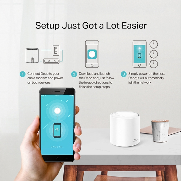 Deco X20 - Whole Home Wi-Fi Mesh System  Ax1800 - 1 Pack
