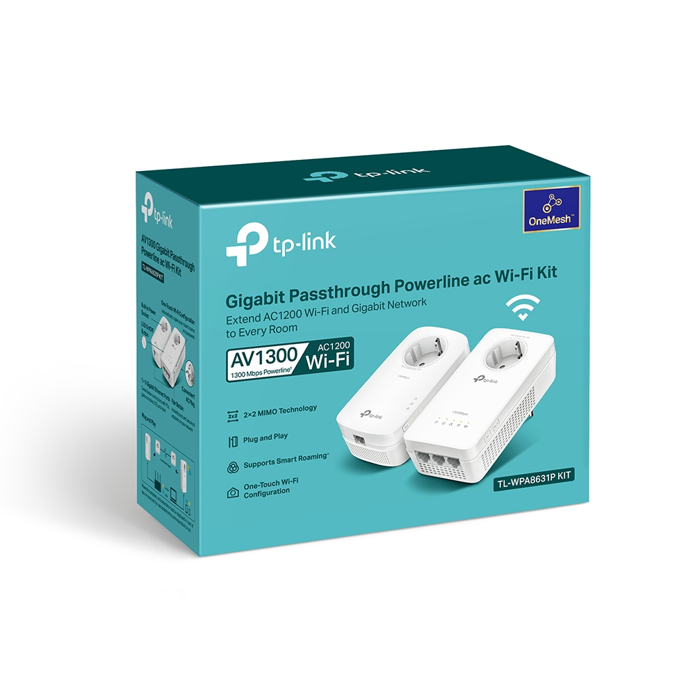 Powerline Tl-wpa8631p Kit Av1300 Gigabit Passthrough