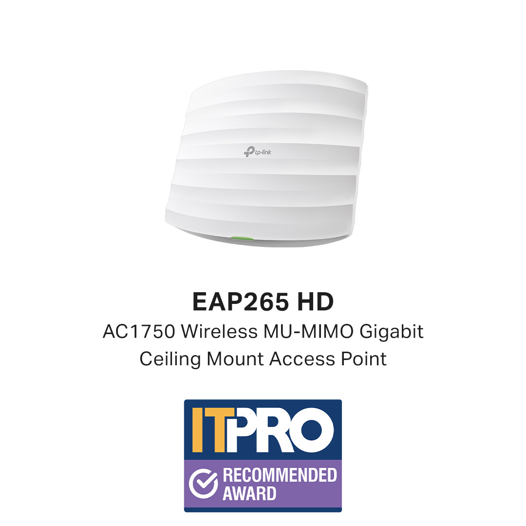 Wireless Dual Band Eap265 Hd Gigabit Ceiling Mount Access Point Ac1750