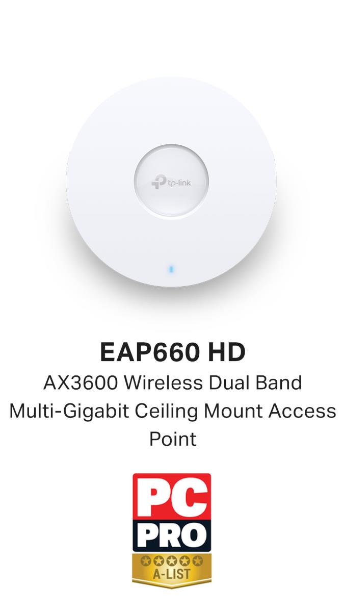 Wireless Dual Band Eap660 Hd Gigabit Ceiling Mount Access Point Ax3600