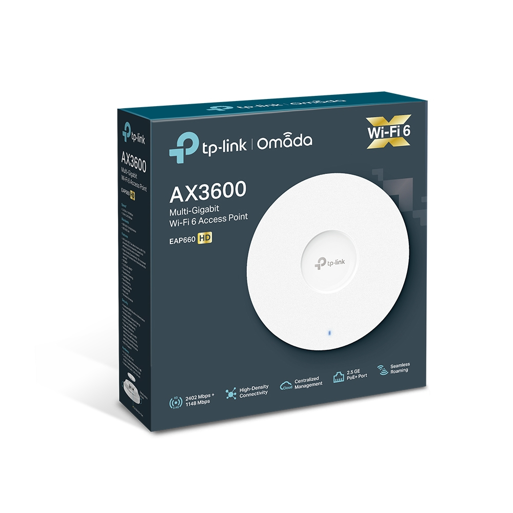 Wireless Dual Band Eap660 Hd Gigabit Ceiling Mount Access Point Ax3600