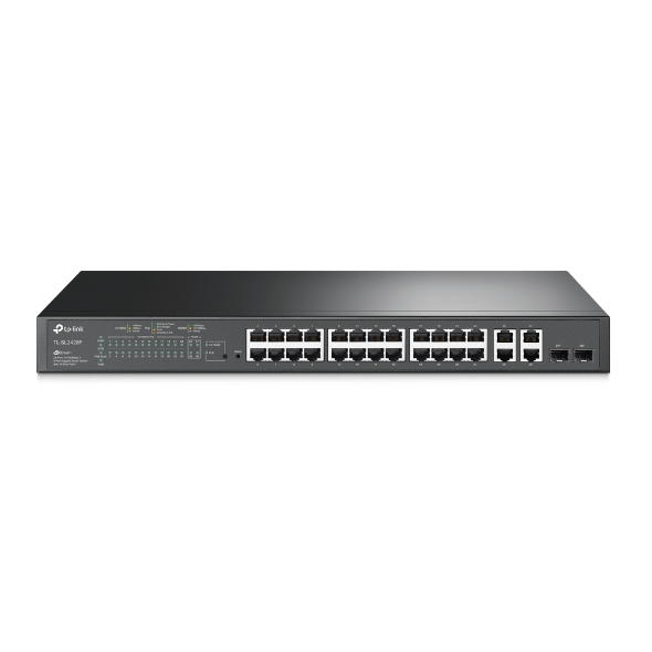 Jetstream Tl-sl2428p 24-port + 10/100mbps 4-port Gigabit Smart Switch With 24 Port Poe+