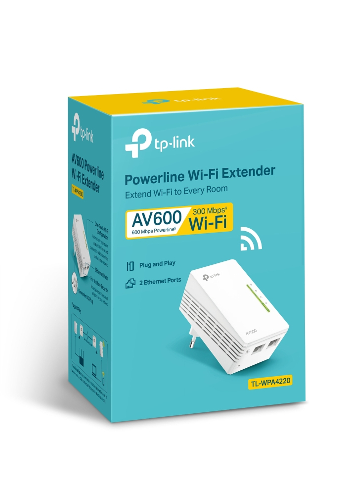 Wireless N Powerline Extender Tl-wpa4220 300mbps