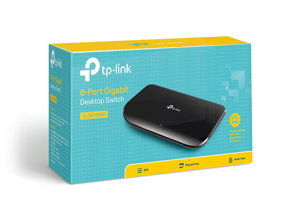 Desktop Gigabit Switch 8-port 10/100/1000mbps - Tlsg1008d