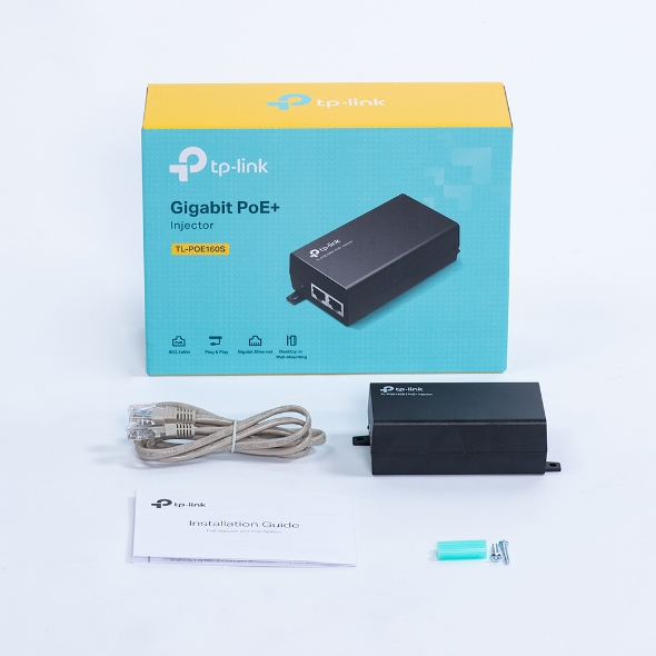 Poe+ Injector Tl-poe160s Gigabit  Black