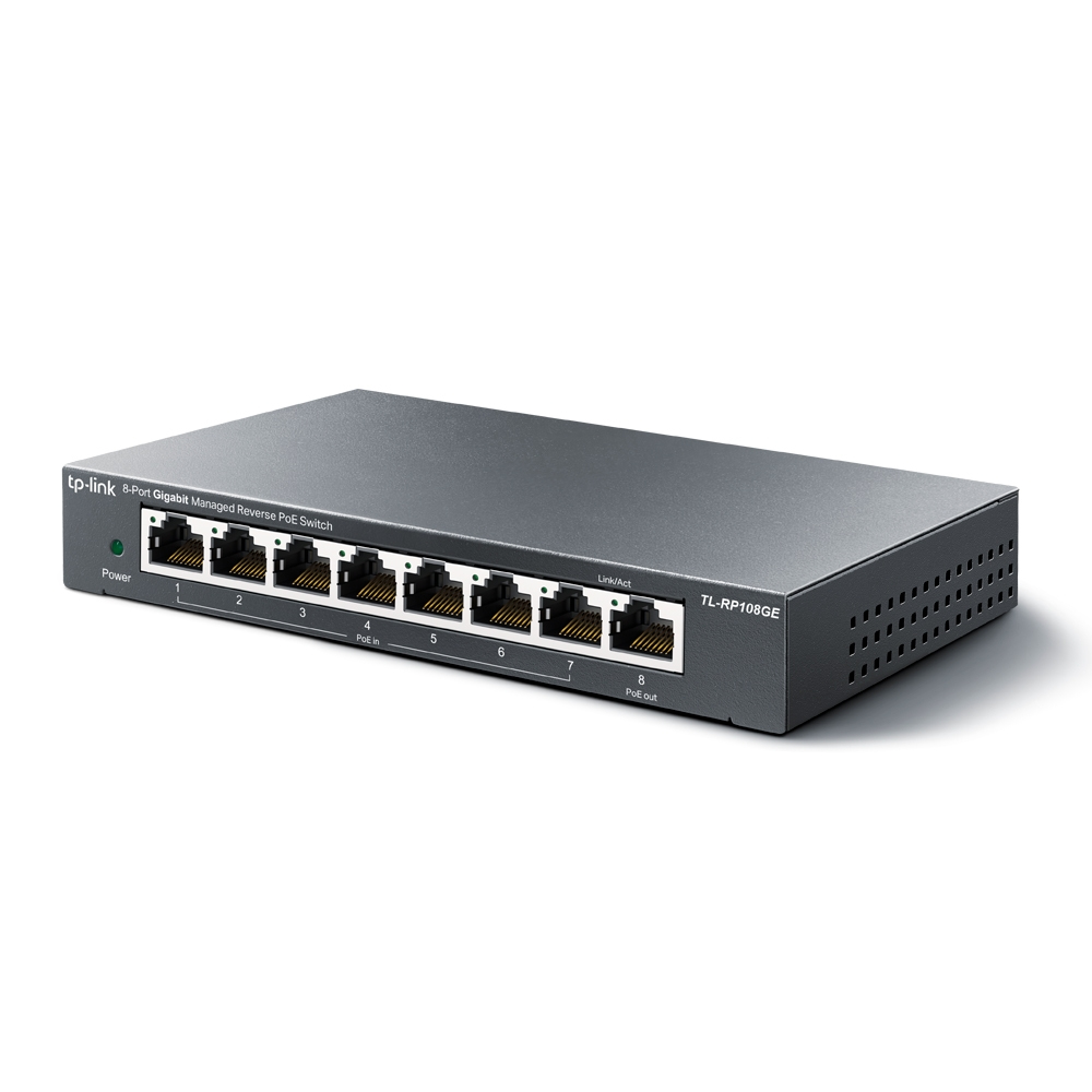 Managed Reverse Poe Switch Tl-rp108ge 8-port Gigabit