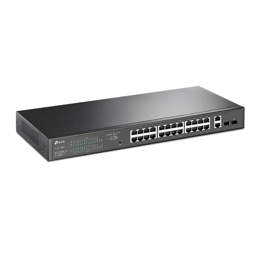 Poe Switch Tl-sg1428pe 28-port Gigabit With 24-port Poe+