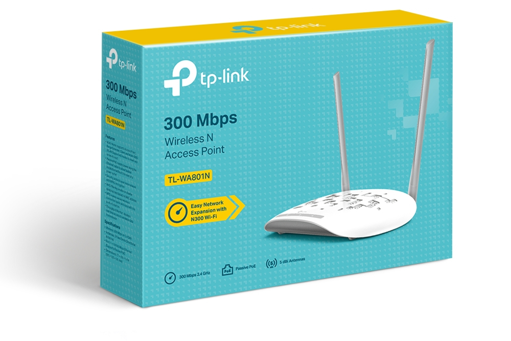 Wireless N Access Point Tl-wa801n 300mbps Passive Poe White