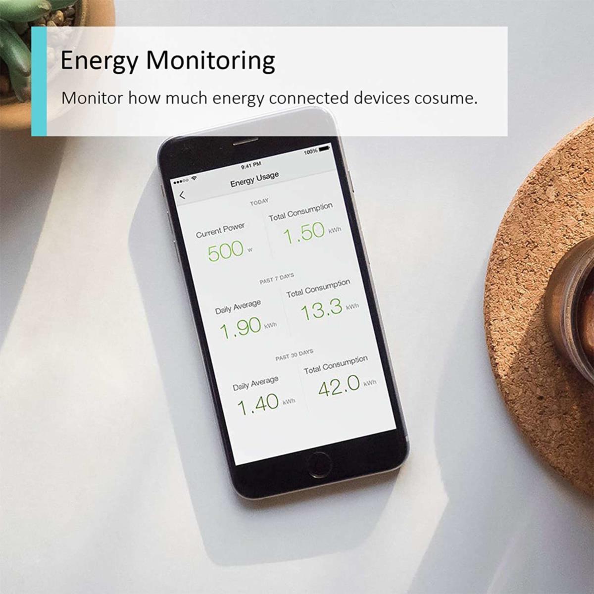 Kasa Smart Wi-Fi Plug Energy Monitoring