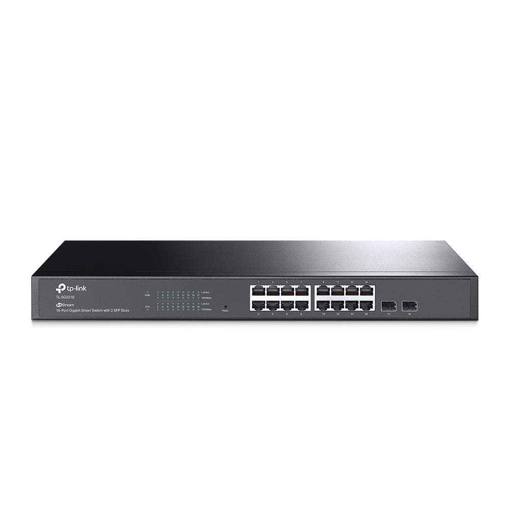 Jetstream Tl-sg2218 16-port Gigabit Smart Switch With 2 Sfp Slots