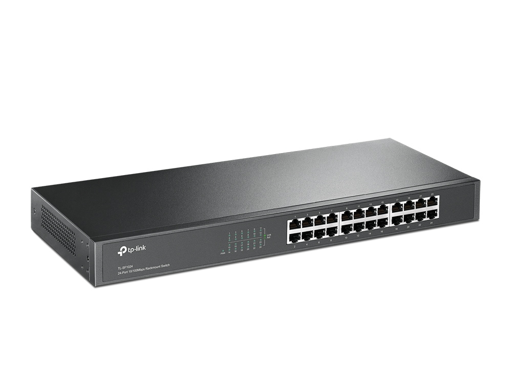Rackmount Switch Tl-sf1024 24-port 10/100mbps Black