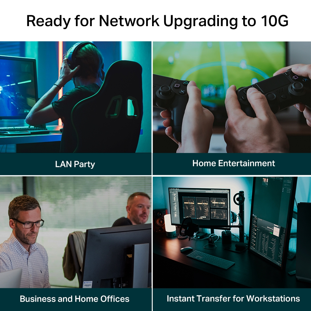 Desktop Switch Tl-sx105 5-port 10g Multi Gigabit