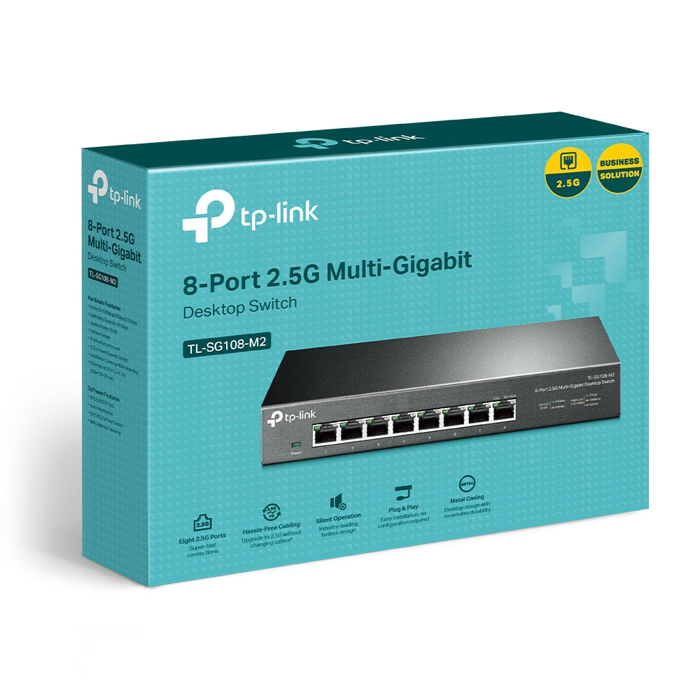Desktop Switch Tl-sg108-m2 8-port 2.5g Multi Gigabit