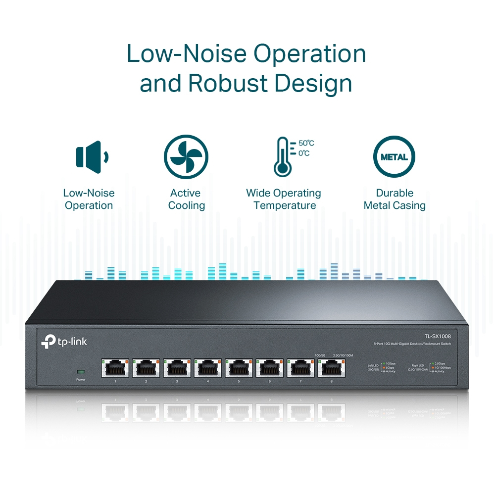 Desktop Rackmount Switch Tl-sx1008 8-port 10g Multi Gigabit