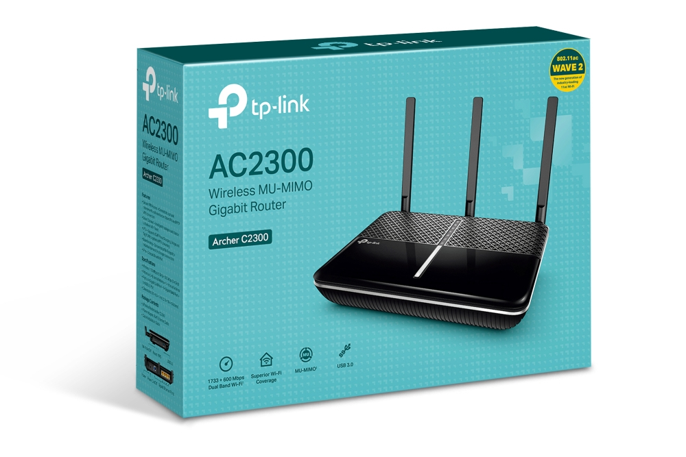 Wireless Gigabit Mu-mimo Router Archer C2300 Ac2300 Black