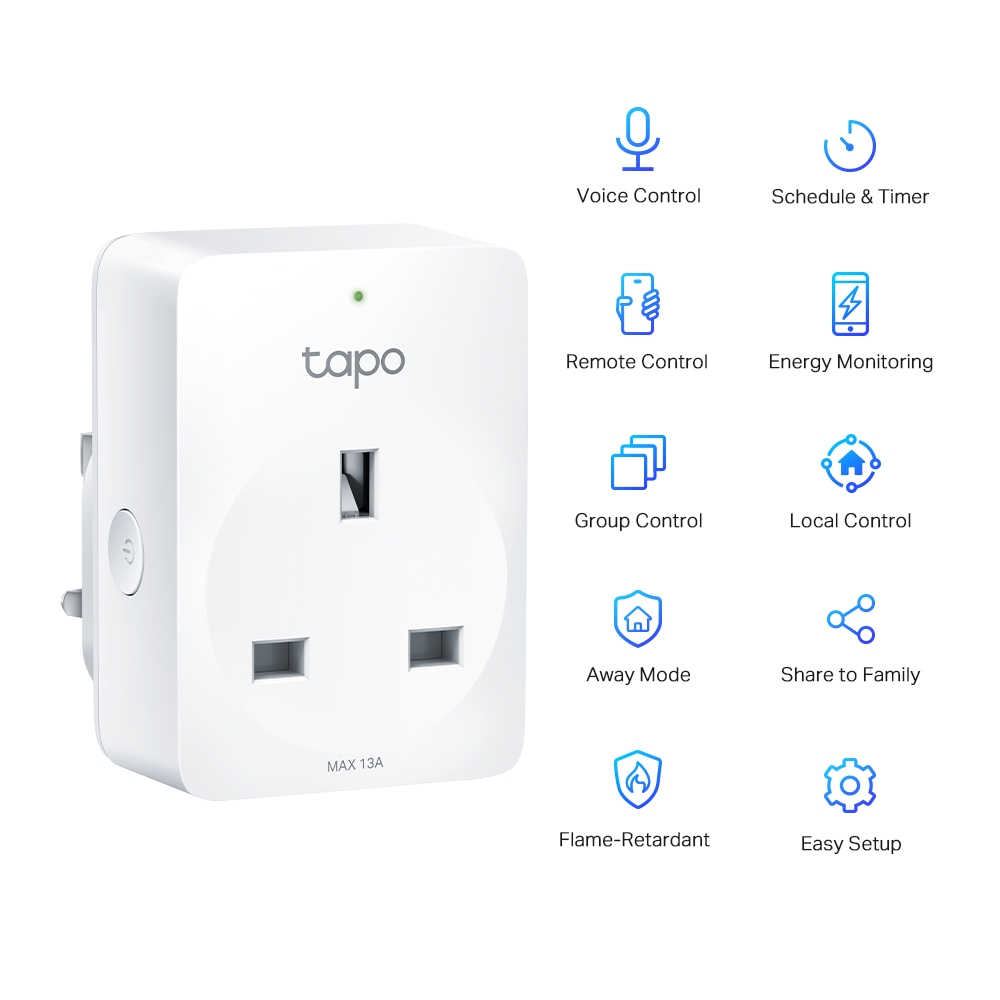 Smart Wi-Fi Socket Mini Tapo P110 Energy Monitoring