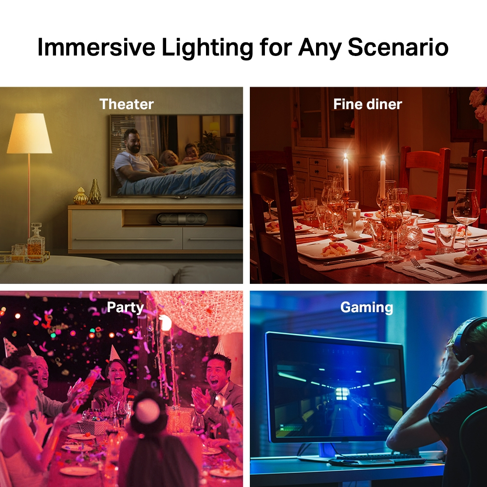 Tapo L530e Smart Light Bulb Multicolor 4 Pack
