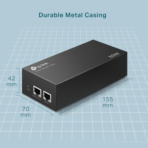 Poe++ Injector Tl-poe170s Gigabit  Black