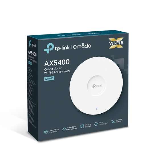 Access Point Omada Eap670 Ax3000 Wi-Fi6 Dual Band Ceiling Mount